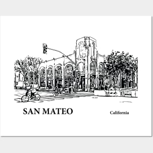 San Mateo California Posters and Art